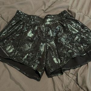 Lululemon Hotty Hot Shorts with floral design